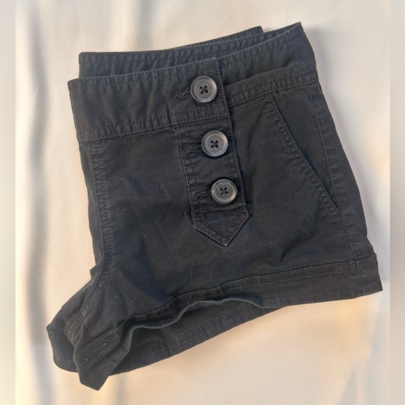 Express Charcoal Sailor Button-Front Short Shorts! 💃🏻💃🏻💃🏻 - Picture 1 of 4